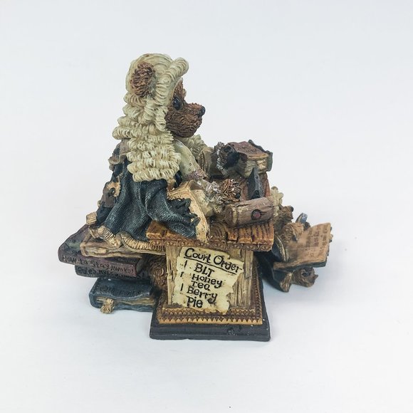 Boyds Bears and Friends 1997 "Judge Griz Hissonah” Figurine Vintage - Picture 5 of 10